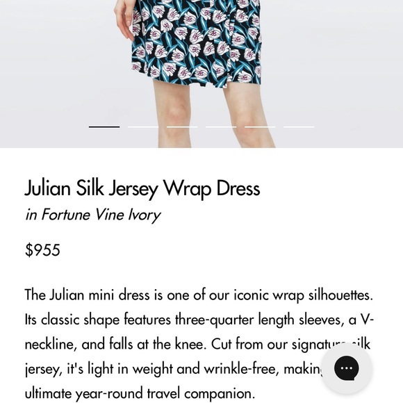 NWOT Sz 4 Diane Von Furstenberg New Julian Two Signature Silk Jersey Wrap Dress - Picture 12 of 12